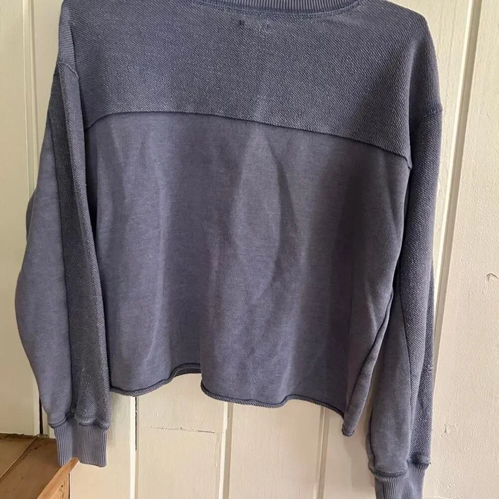 Aerie Surfer Core Cropped Long Sleeve Sweater